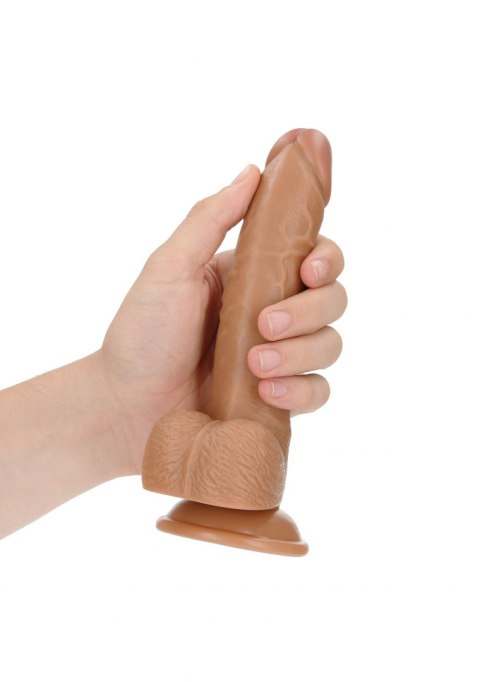 Curved Realistic Dildo Balls Suction Cup - 7""/ 18 cm RealRock Curved Realistic Dildo Balls Suction Cup - 7""/ 18 cm RealRock