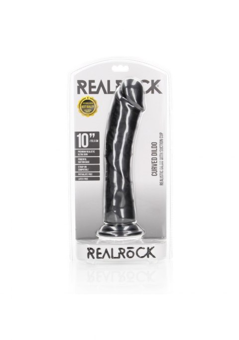 Curved Realistic Dildo with Suction Cup - 10""/ 25,5 cm RealRock