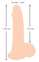 NS Dildo with movable skin 19 Nature Skin