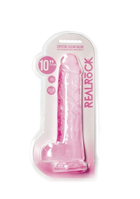 Realistic Dildo with Balls - 10""/ 25,4 cm RealRock