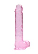 Realistic Dildo with Balls - 10""/ 25,4 cm RealRock