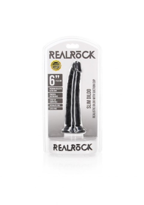 Slim Realistic Dildo with Suction Cup - 6""/ 15,5 cm RealRock