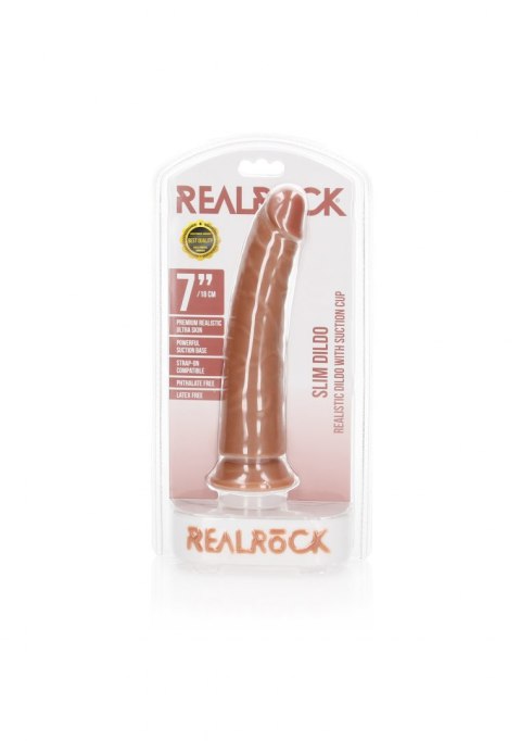 Slim Realistic Dildo with Suction Cup - 7""/ 18 cm RealRock