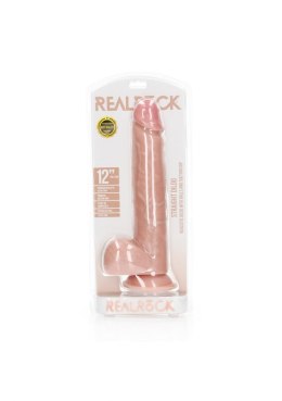 Straight Realistic Dildo Balls Suction Cup - 12