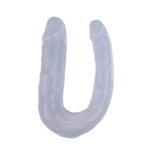 Wygięte białe żylaste dildo sex lesbijski 18 cm HI-Rubber Wygięte białe żylaste dildo sex lesbijski 18 cm HI-Rubber