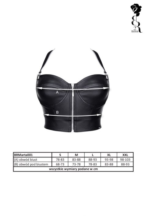 Bielizna - BRMARTA001 top czarny rozmiar XL Demoniq Bielizna - BRMARTA001 top czarny rozmiar XL Demoniq