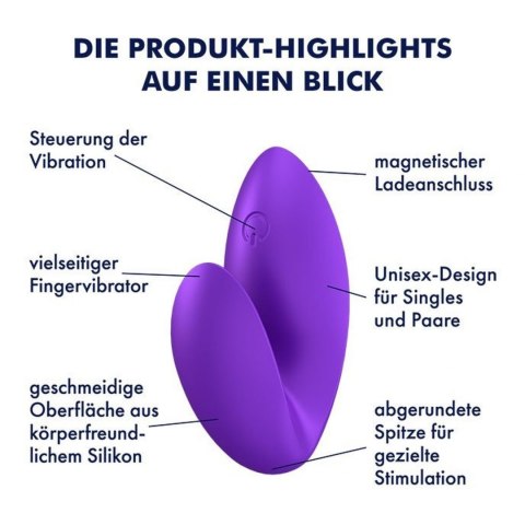 Mały wibrator na palec Satisfyer Love Riot purple Satisfyer Mały wibrator na palec Satisfyer Love Riot purple Satisfyer