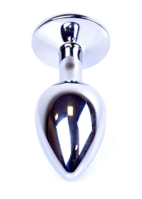 Metalowy korek analny stalowy plug kryształ 7cm Boss Series HeavyFun