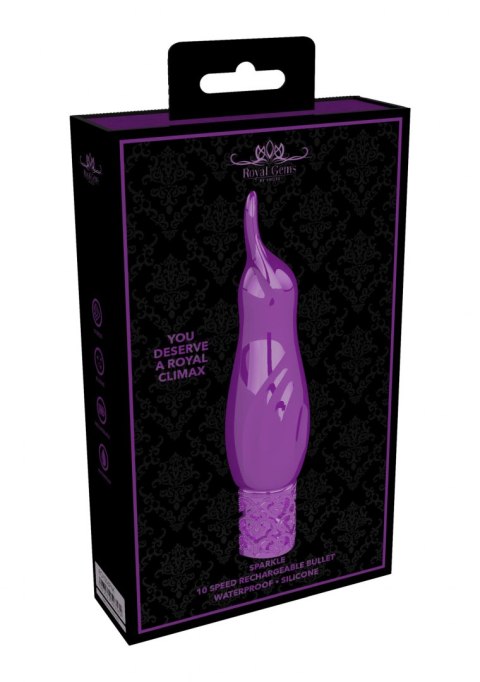 Wibrator jak pocisk silikonowy wypustka 10 trybów Royal Gems Wibrator jak pocisk silikonowy wypustka 10 trybów Royal Gems