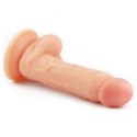 Giętki żyły penis gruby z przyssawką dildo 20 cm Lovetoy