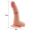 Grube żylaste dildo z przyssawką i jadrami 20 cm Lovetoy