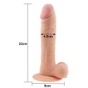 Potężny penis dildo realistyczny przyssawka 22 cm Lovetoy