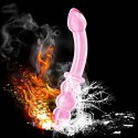 Słodkie różowe analne dildo szklane sex 18 cm Lovetoy