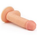 Wyżyłowany penis gruby z przyssawką dildo 18 cm Lovetoy