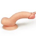 Wyżyłowany penis gruby z przyssawką dildo 18 cm Lovetoy