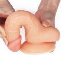 Wyżyłowany penis gruby z przyssawką dildo 18 cm Lovetoy