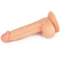 Wyżyłowany penis gruby z przyssawką dildo 20 cm Lovetoy