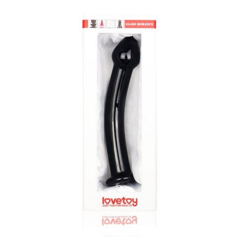 Czarne zakrzywione dildo gładkie z główką 18,5 cm Lovetoy Czarne zakrzywione dildo gładkie z główką 18,5 cm Lovetoy