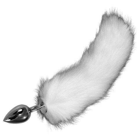 Korek analny z puszystym białym ogonkiem 39 cm Lovetoy Korek analny z puszystym białym ogonkiem 39 cm Lovetoy