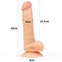 Strap-on z elastycznym penisem realistyczny 19 cm Lovetoy