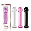 Szklane dildo z prostym trzonem i główką 16 cm Lovetoy