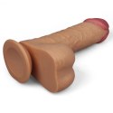 Gruby giętki silikonowy penis z przyssawką 24,5 cm Lovetoy