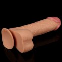 Gruby giętki silikonowy penis z przyssawką 24,5 cm Lovetoy