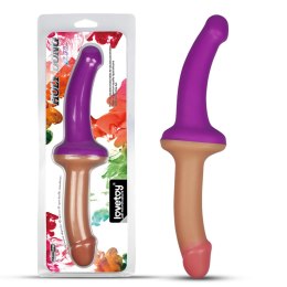 Podwójne dildo dwa kolory silikonowe 31,5 cm Lovetoy