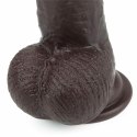 Murzyńskie dildo z dwuwarstwowego materiału 23 cm Lovetoy