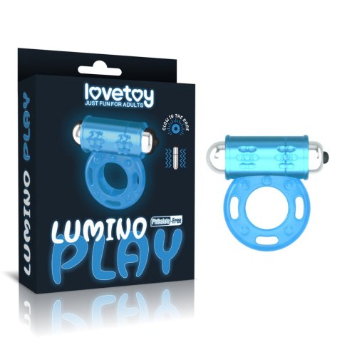 Wibrujący pierścień na penisa świecący w ciemności Lovetoy Wibrujący pierścień na penisa świecący w ciemności Lovetoy