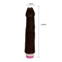 Realistyczny czarny penis wibrator naturalny 23cm BAILE