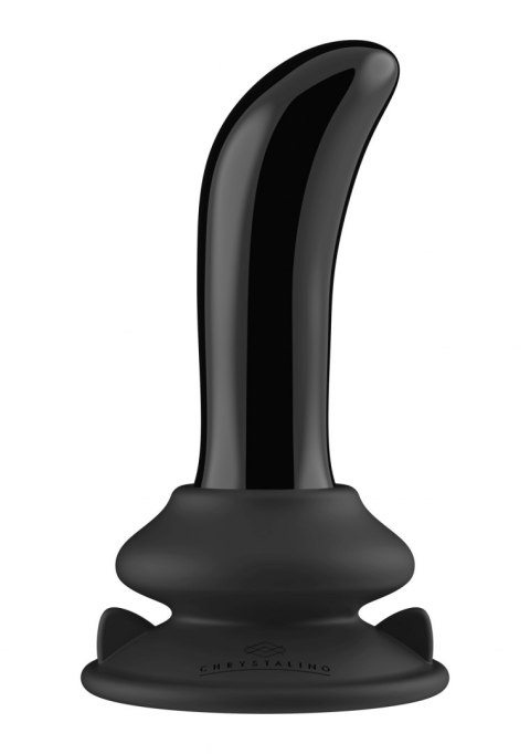 Dildo z odczepianą przyssawką szklane wibrujące Chrystalino Dildo z odczepianą przyssawką szklane wibrujące Chrystalino