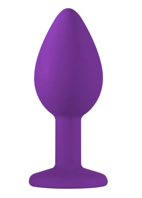 Korek analny silikonowy z sex diamencikiem 7cm Lola Toys Korek analny silikonowy z sex diamencikiem 7cm Lola Toys