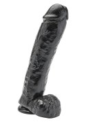 Dildo-cock 11 inch w/ balls black