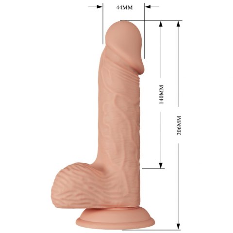 Wibrujące Dildo sterowane pilotem 20.6 cm BAILE Wibrujące Dildo sterowane pilotem 20.6 cm BAILE