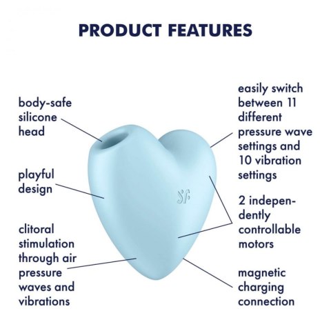Stymulator-Cutie Heart (Blue) Satisfyer Stymulator-Cutie Heart (Blue) Satisfyer