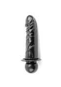 Knebel z dildo czarny - Seven Creations