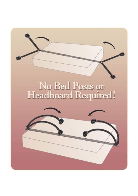 Wiązania-FF BED BINDINGS RESTAINT KIT Fetish Fantasy Wiązania-FF BED BINDINGS RESTAINT KIT Fetish Fantasy