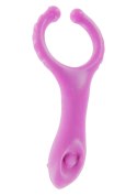 Pierścień-VIBRATING CLIT-STIM C-RING PURPLE ToyJoy Basics