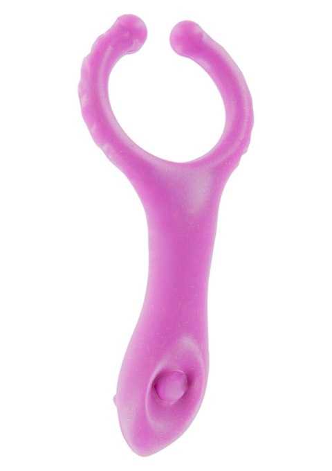 Pierścień-VIBRATING CLIT-STIM C-RING PURPLE ToyJoy Basics Pierścień-VIBRATING CLIT-STIM C-RING PURPLE ToyJoy Basics