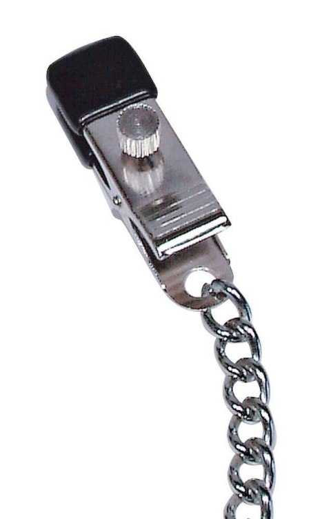 Klipsy na sutki zaciski unisex BDSM z łańcuszkiem Fetish Collection Klipsy na sutki zaciski unisex BDSM z łańcuszkiem Fetish Collection