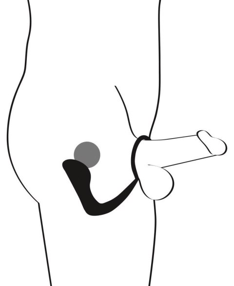 Korek analny zatyczka z pierścieniem na penisa 10cm Black Velvets Korek analny zatyczka z pierścieniem na penisa 10cm Black Velvets