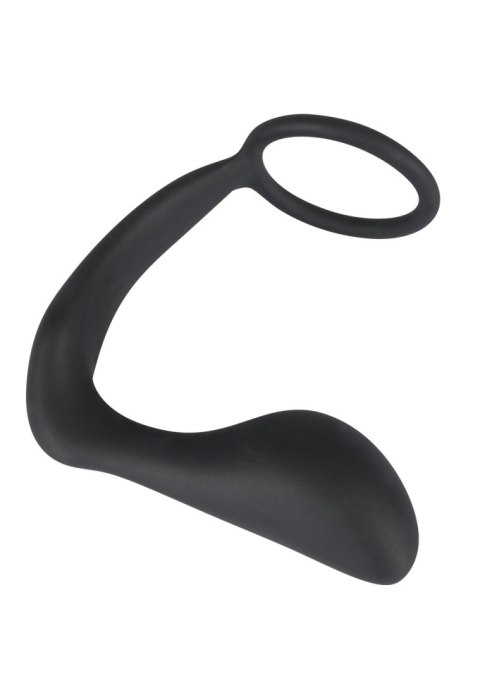Korek analny zatyczka z pierścieniem na penisa 10cm Black Velvets Korek analny zatyczka z pierścieniem na penisa 10cm Black Velvets