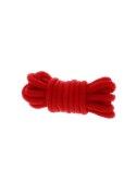 Wiązania-BONDAGE ROPE 3 METER RED