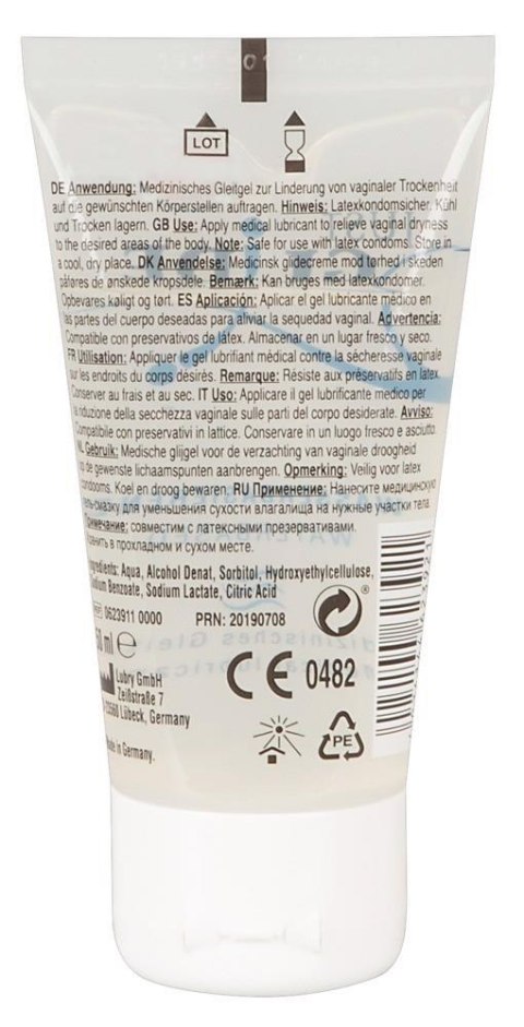 Żel intymny gęsty lubrykant na bazie wody 50 ml Just Glide Żel intymny gęsty lubrykant na bazie wody 50 ml Just Glide