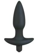 Korek analny wibrujący silikonwy 5 trybów 15cm sex Black Velvets