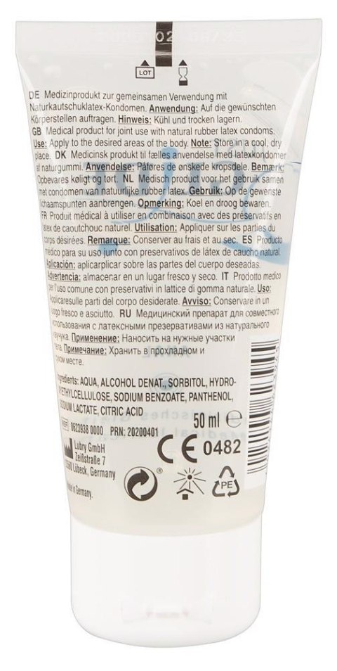 Lubrykant żel na bazie wody gęsty anal 50ml Just Glide Lubrykant żel na bazie wody gęsty anal 50ml Just Glide
