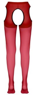 Rajstopy z otworami czerwone S/M Cottelli LEGWEAR