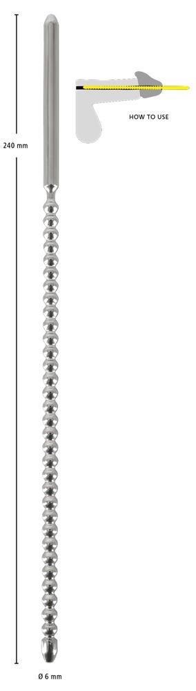 Dilator sonda do cewki moczowej stalowa 6mm bdsm You2Toys Dilator sonda do cewki moczowej stalowa 6mm bdsm You2Toys