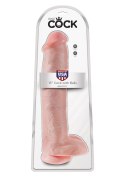 Dildo-KING COCK 15"""" WITH BALLS FLESH